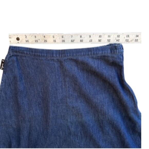 Agnes B. Paris Denim Drop Crotch Jorts Size 38 - Picture 5 of 8